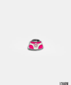 Pink And White Handbag Locket Charm
