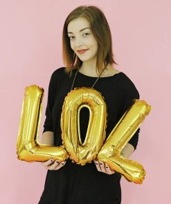 Alternative view of Official Key Items Party Balloons- Silver Letters