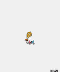 Ribbon-Tailed Kite Locket Charm