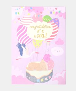 It's A Girl! Greeting Card