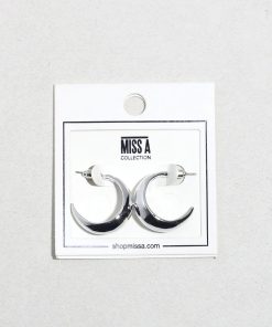 Luna Curve Half Moon Earrings