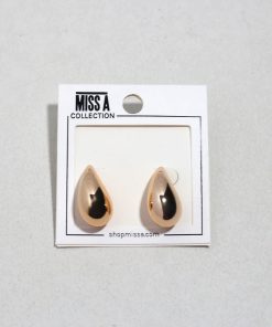 Sculpted Teardrop Studs
