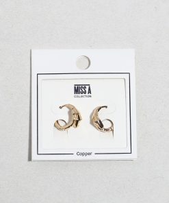 Snake Curve Huggie Earrings