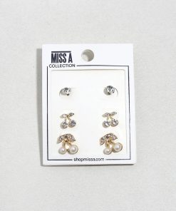 Sweet Cherry Stud Trio