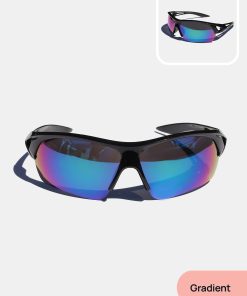 Alternative view of Sporty Semi-Rimless Glasses