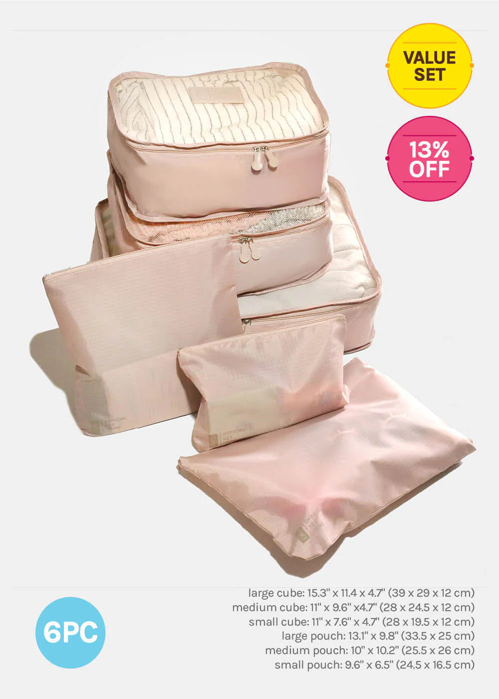 Official Key Items Packing Bags-6 Pc Set - Image 3