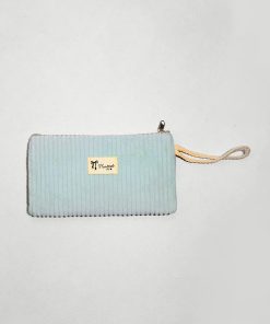 Alternative view of Soft Ribbed Velvet Cosmetic Pouch