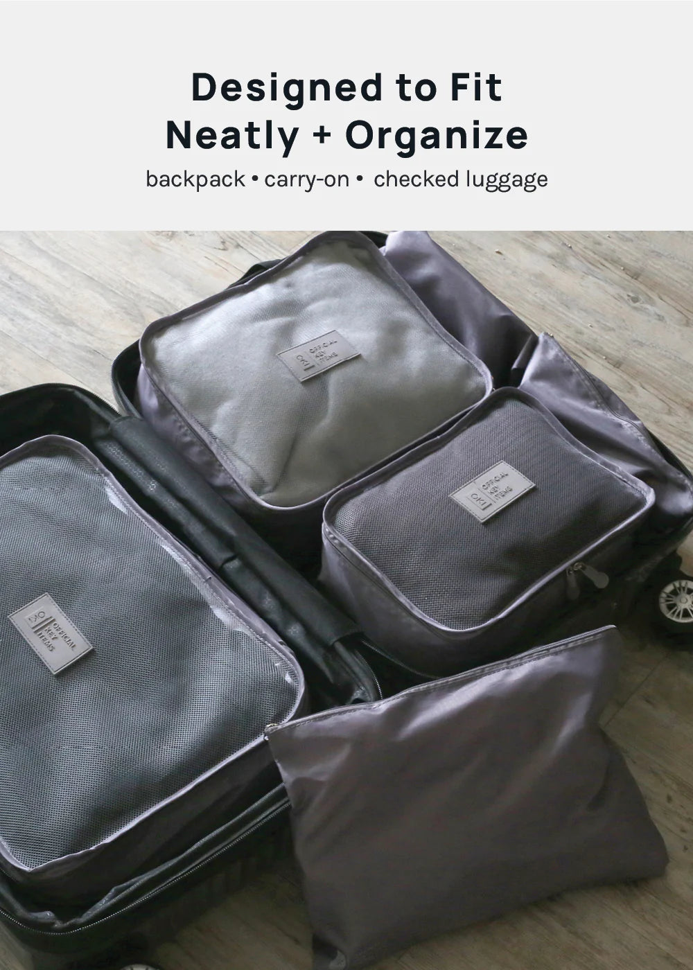Official Key Items Packing Bags-6 Pc Set - Image 2