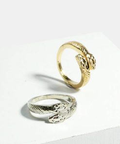 Textured Snake Ring